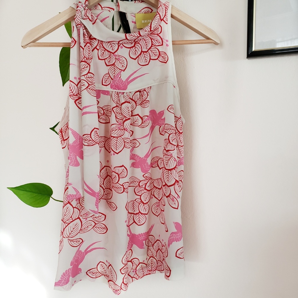 Anthropologie Maeve Sparrow Bird Elata Top Size 2